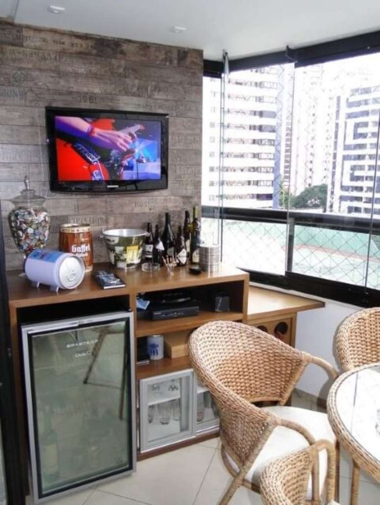 5. Usar texturas na varanda gourmet pode ser uma boa ideia