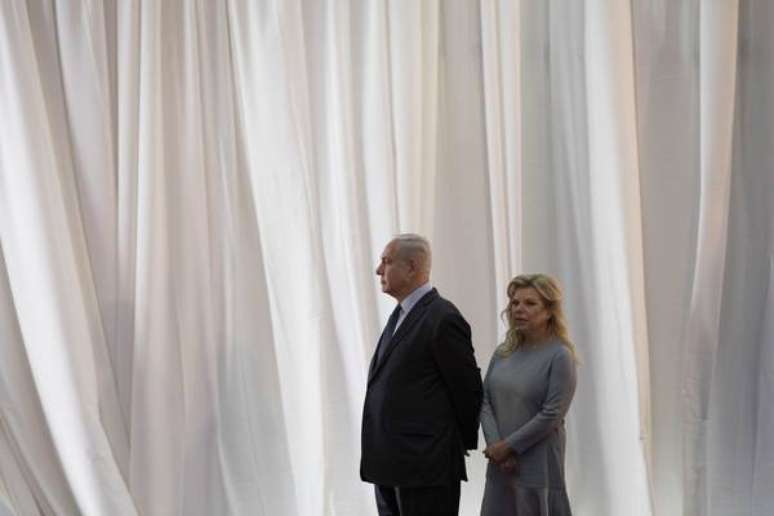 Benjamin Netanyahu e sua esposa, Sara Netanyahu
