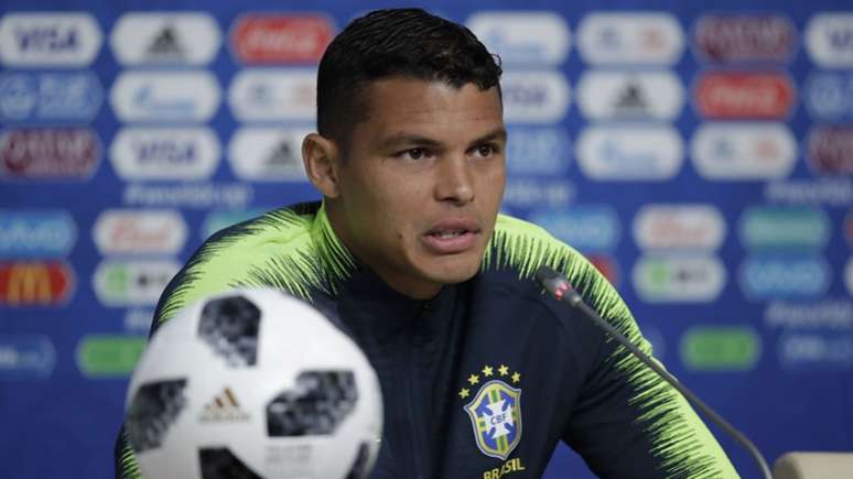 Thiago Silva falou com a imprensa nesta quinta-feira (Foto: Pedro Martins / MoWA Press)