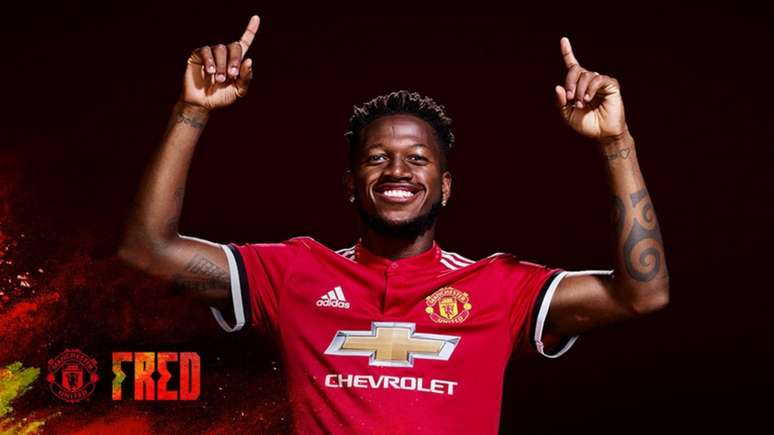 Fred é oficialmente do Manchester United (Foto: Divulgação/Manchester United)