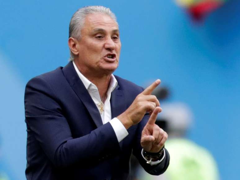 T&eacute;cnico Tite durante partida da sele&ccedil;&atilde;o brasileira contra a Costa Rica na Copa do Mundo
22/06/2018 REUTERS/Henry Romero