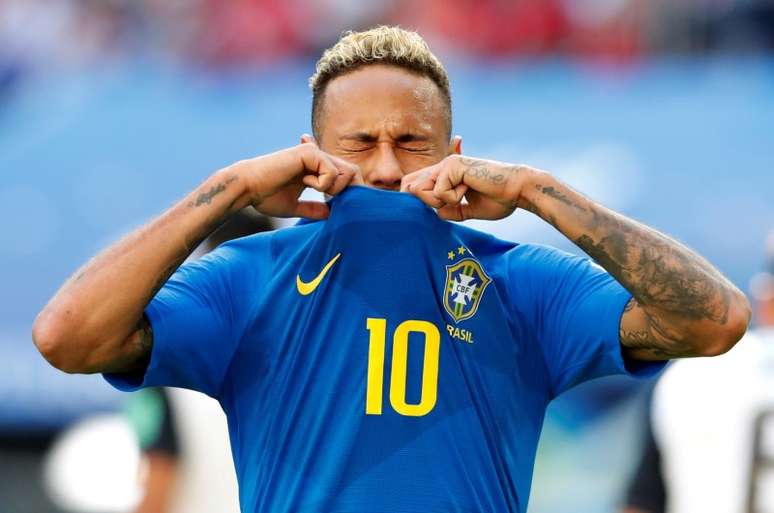 Neymar durante jogo contra a Costa Rica