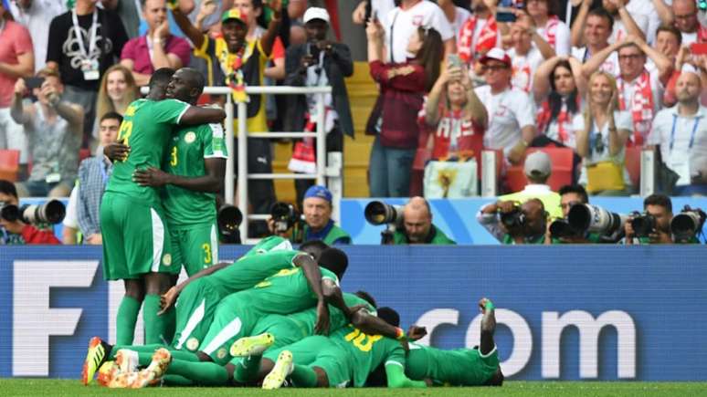 Senegal estreou no Grupo H com importante vitória por 2 a 1 sobre a seleção polonesa (AFP)