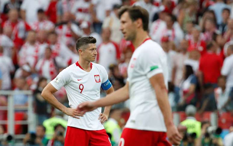 O atacante Robert Lewandowski, principal jogador da Polônia