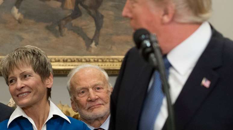 Buzz Aldrin foi o segundo homem a pisar na Lua, em julho de 1969, e agora enfrenta os filhos no tribunal