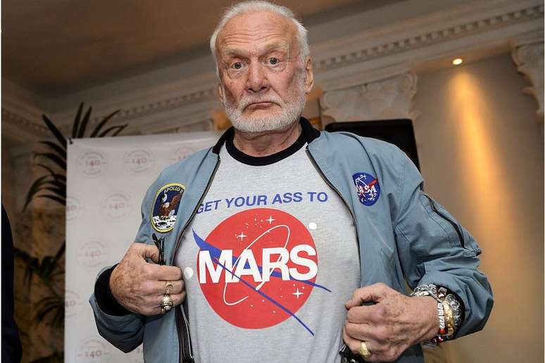 Tripulante da missão Apolo 11 nos anos 1960, o ex-astronauta Buzz Aldrin é também defensor da ocupação humana em Marte