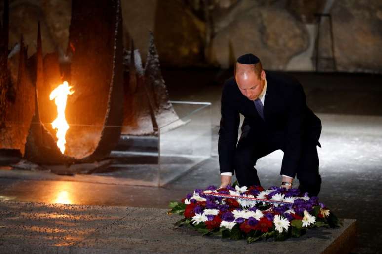 Príncipe William presta homenagem a vítimas do Holocausto em memorial de Jerusalém 26/06/2018 REUTERS/Amir Cohen