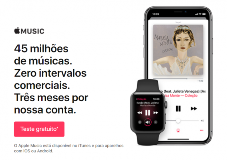 teste gratuito da Apple Music para novos clientes (Captura de Tela: Apple Music)