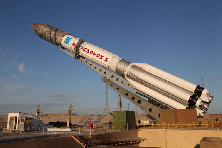 Proton M, um dos membros mais novos da antiga família de foguetes russos (Foto: Roscosmos)