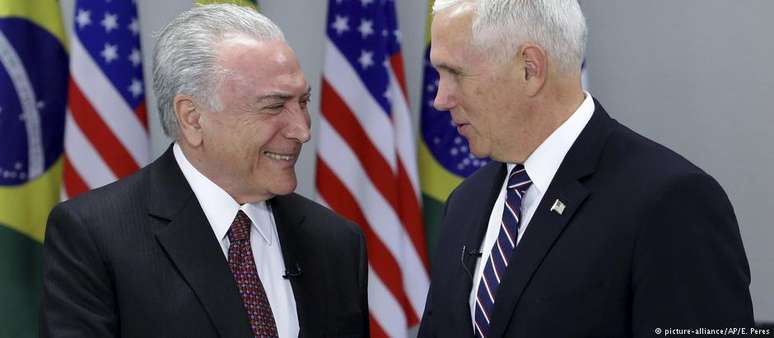 Temer e Pence discutiram temas como imigração e Venezuela em reunião em Brasília