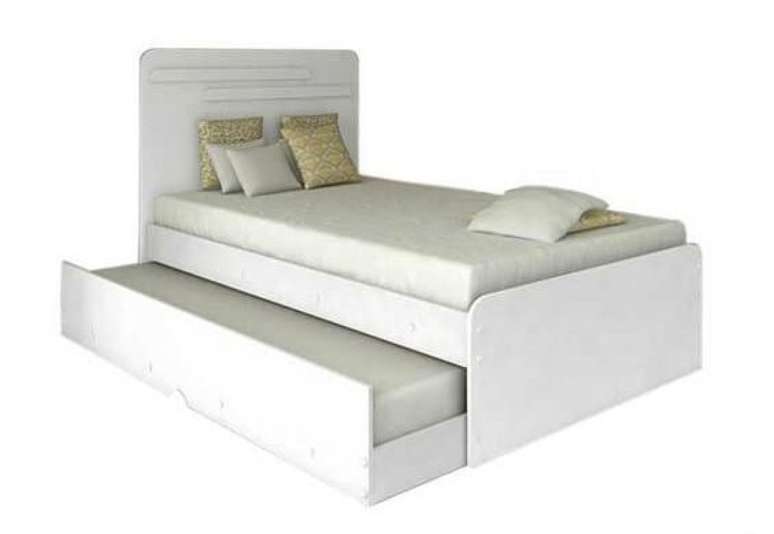 6- Bicama solteiro com cabeceira alta.