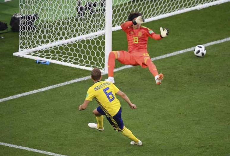 México perdeu por 3 a 0 para a Suécia (Foto: JORGE GUERRERO / AFP)