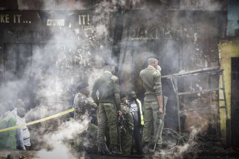 Incêndio em mercado no Quênia deixa 15 mortos e 70 feridos