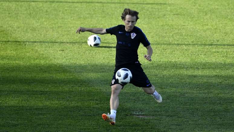 Modric durante treino da Croácia - FOTO: Divulgação/Twitter Croácia