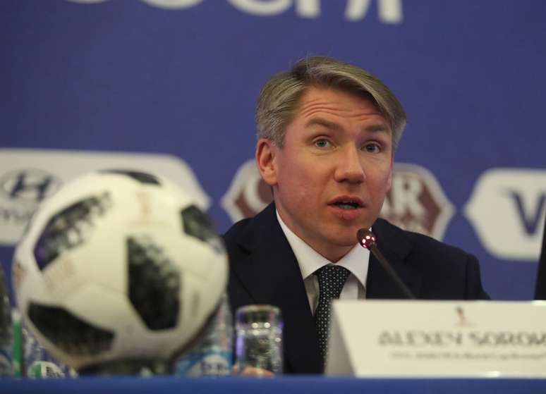 Alexey Sorokin, CEO da Copa, diz que todos os atletas do Mundial estão sendo testados e que não é surpresa a Rússia ter passado de fase