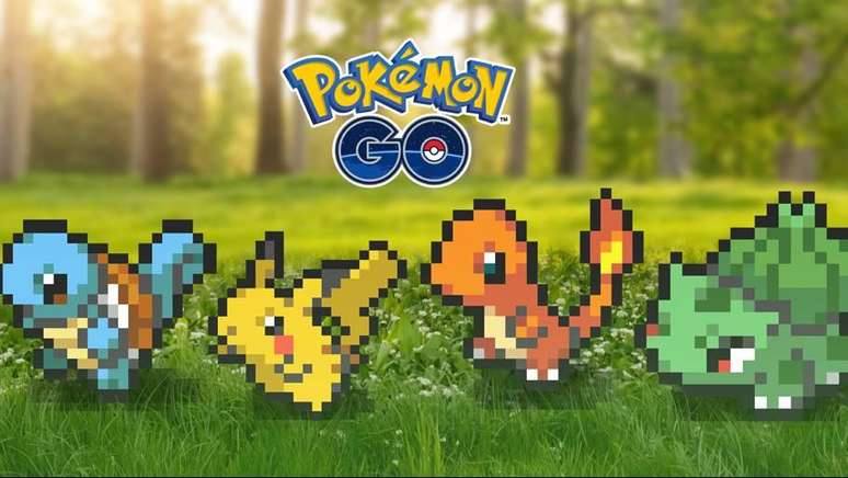 Pokémon GO - gráficos em 8-bit