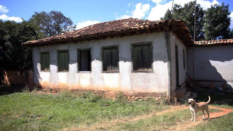 Casarão mais antigo do Quilombo Mesquita; com fundação de Brasília, terras na região se valorizaram