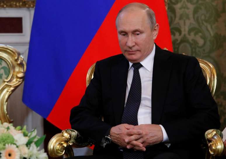 Putin durante reunião em Moscou
 22/6/2018   REUTERS/Sergei Karpukhin 