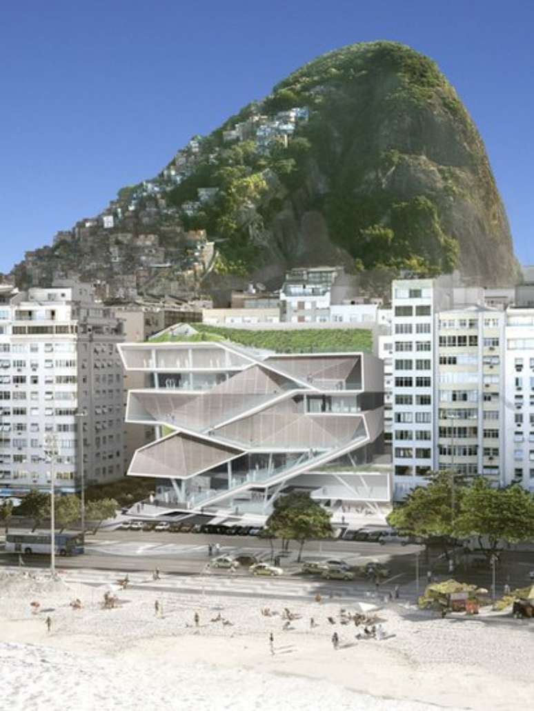 Proje&ccedil;&atilde;o do MIS em meio a Copacabana; segundo governo, obra est&aacute; '70% pronta'