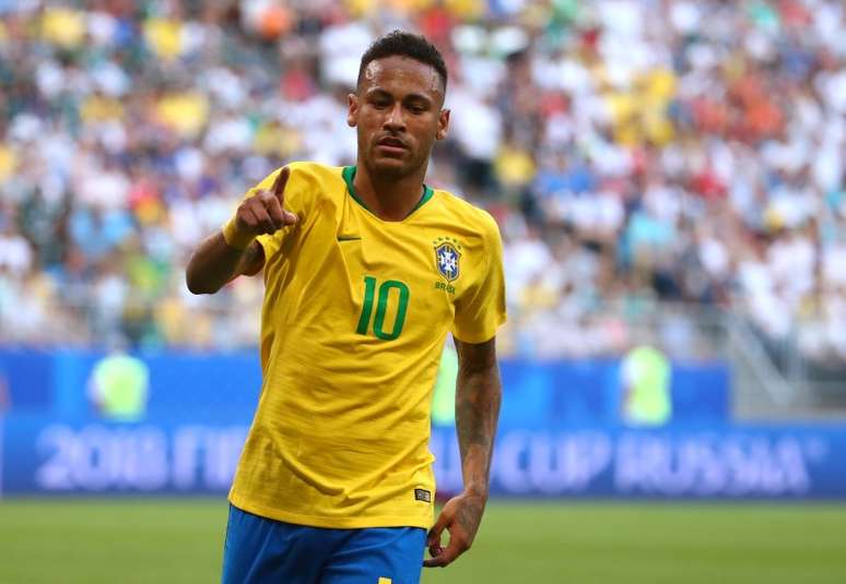 Neymar durante partida contra o México na Copa do Mundo
02/07/2018 REUTERS/Michael Dalder