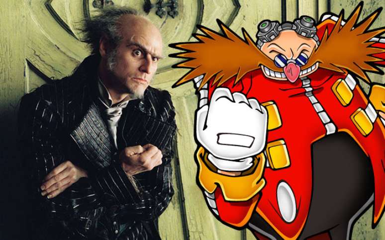 Jim Carrey como Dr. Eggman? Essa nós queremos ver. Muito!