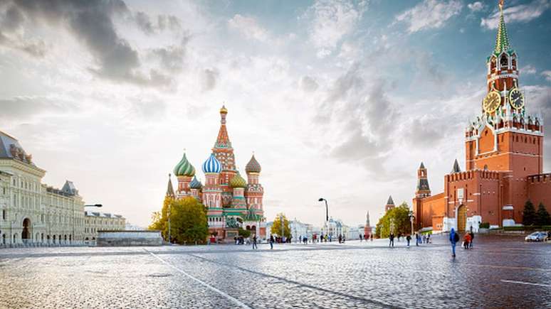 A Praça Vermelha, no centro de Moscou, é uma das imagens mais conhecidas da Rússia