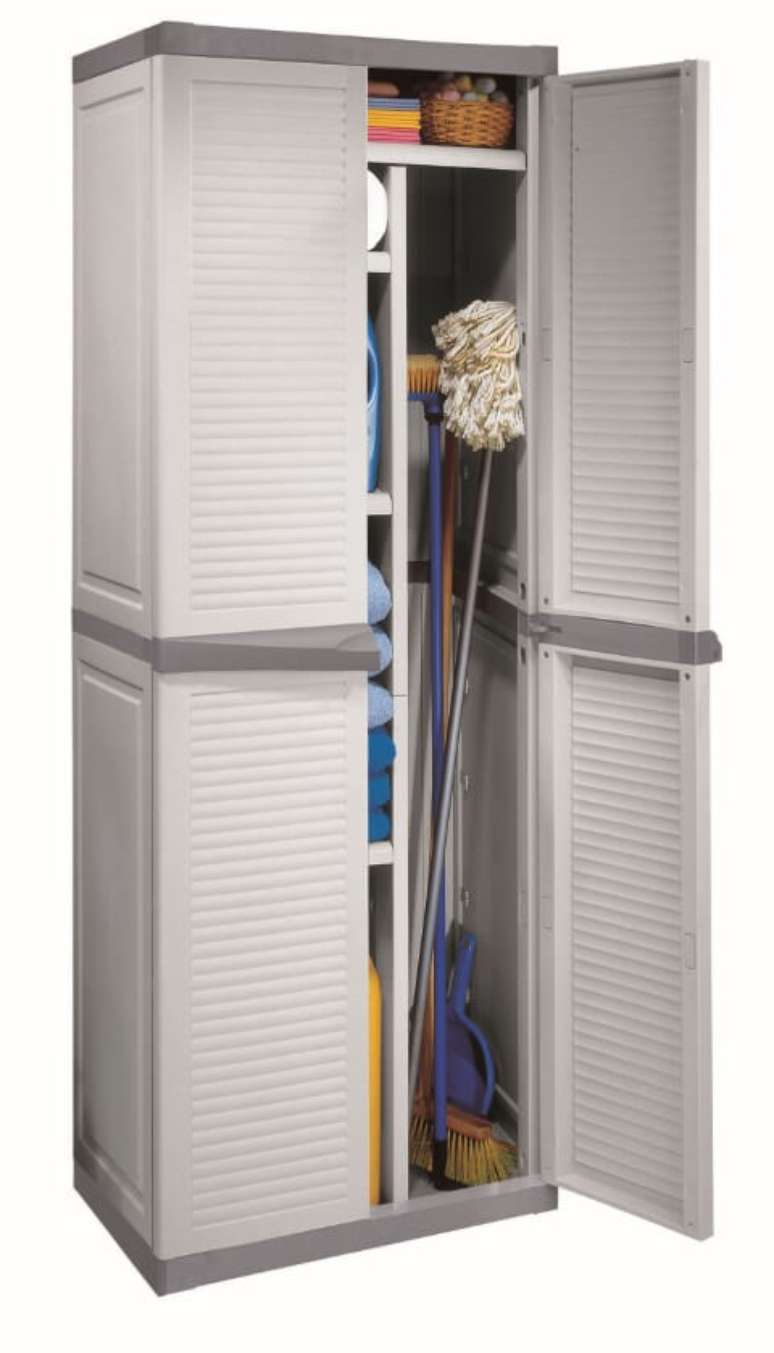 46. Arm&aacute;rio multiuso lavanderia de pl&aacute;stico