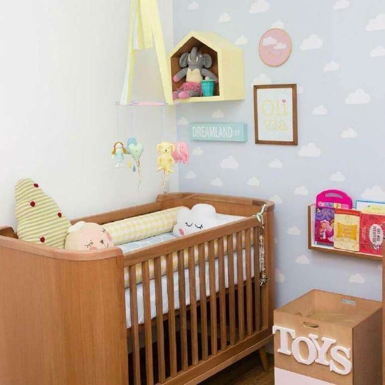 28. Há muitas materiais e madeira de como fazer nichos para quarto de bebê