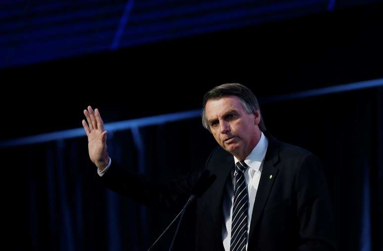 Pré-candidato do PSL à Presidência da República, deputado Jair Bolsonaro, participa de evento na CNI
04/07/2018
REUTERS/Adriano Machado