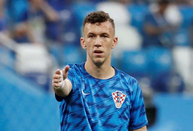  Ivan Perisic durante jogo da Croácia contra a Dinamarca
 1/7/2018      REUTERS/Damir Sagolj 