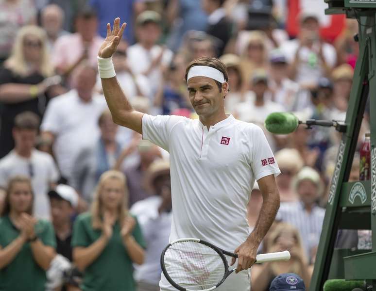 Federer venceu mais uma partida pelo tradicional torneio britânico