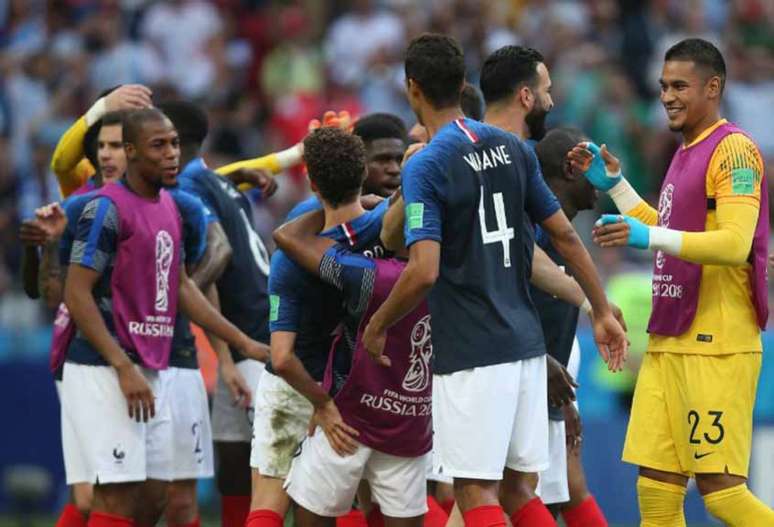 França passou pela Argentina para se classificar às quartas de final (Foto: ROMAN KRUCHININ / AFP)