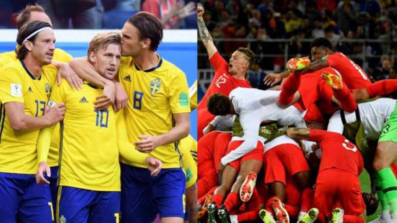 Suécia e Inglaterra se enfrentam às 11h deste sábado na decisão das quartas de final da Copa do Mundo