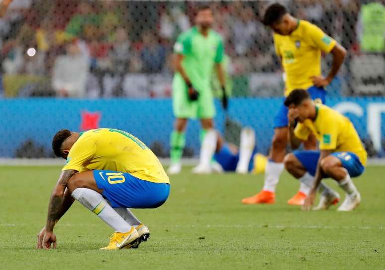 Jogadores do Brasil lamentam derrota para a Bélgica na Copa do Mundo
06/07/2018 REUTERS/Toru Hanai