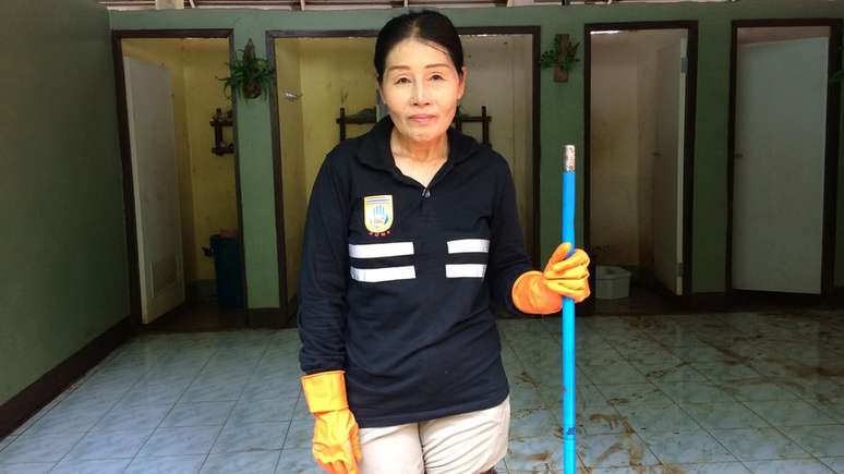 A agricultora Varee Srichai quer ser volunt&aacute;ria at&eacute; que o resgate do grupo termine