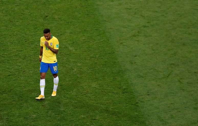 Neymar lamenta derrota para B&eacute;lgica na Copa do Mundo
06/07/2018 REUTERS/Murad Sezer