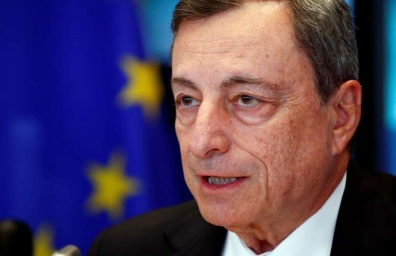 Presidente do Banco Central Europeu, Mario Draghi, em Bruxelas, na Bélgica 09/07/2018 REUTERS/Francois Lenoir