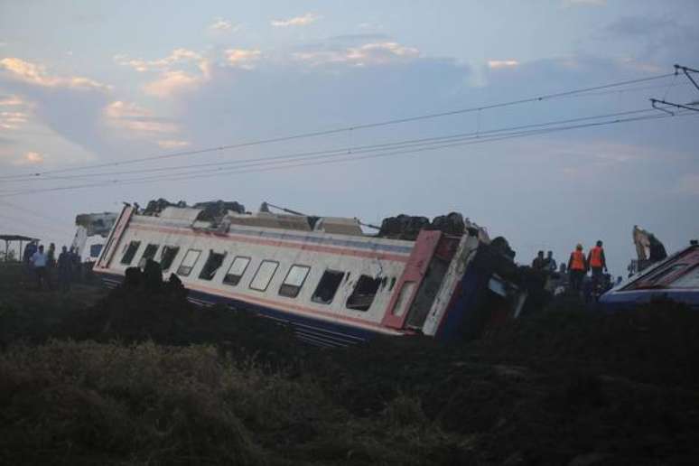 Trem descarrilou na província de Tekirdag, noroeste da Turquia