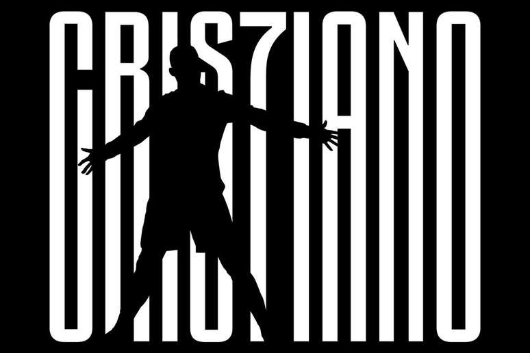 Montagem feita pela Juventus para anunciar a contratação de Cristiano Ronaldo.
