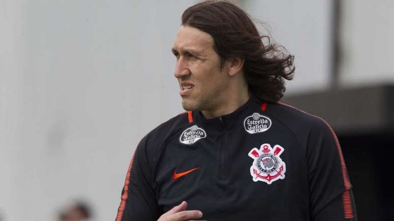 Cássio treinou entre os titulares e deve iniciar a partida contra o Cruzeiro, na quarta (Foto: Daniel Augusto Jr/Ag. Corinthians)