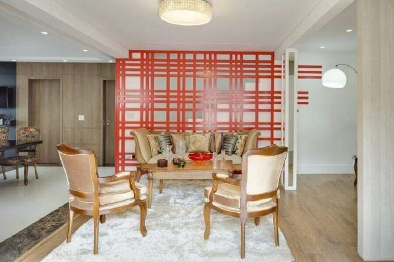 18. Modelos de divis&oacute;rias coloridas s&atilde;o perfeitas para levar mais cor a um ambiente com decora&ccedil;&atilde;o clean