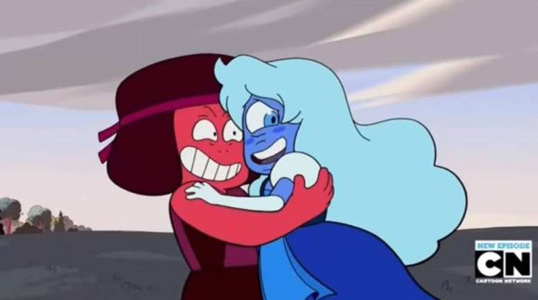 Rubi e Safira se casaram em 'Steven Universe'.