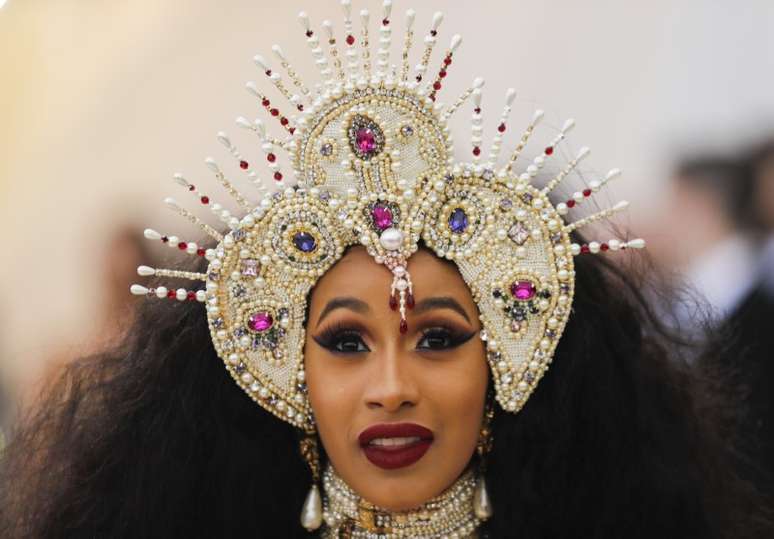 Rapper Cardi B chega para evento Met Gala 2018 no museu Metropolitan
 7/5/2018    REUTERS/Carlo Allegri 