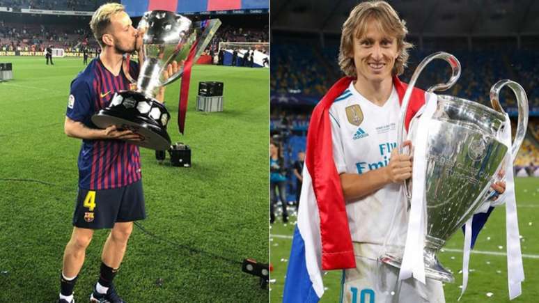 Rakitic e Modric são os mais vencedores da seleção croata - FOTO: Divulgação/Instagram