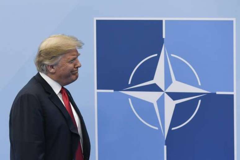 Donald Trump durante cúpula da OTAN em Bruxelas