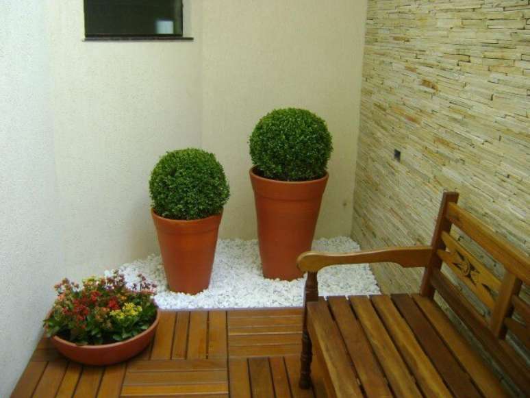 46. Pedras para jardim de inverno brancas. Projeto de MC3 Arquitetura