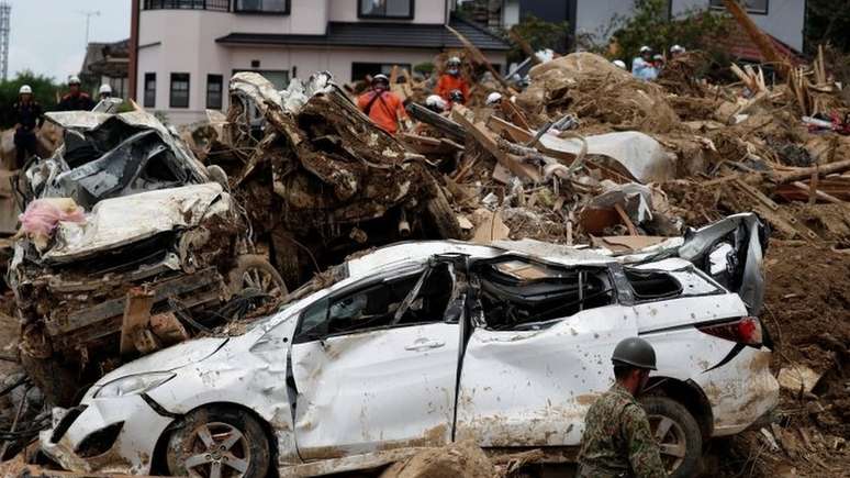 O total de vítimas fatais por causa de tempestades no Japão já passa de 180