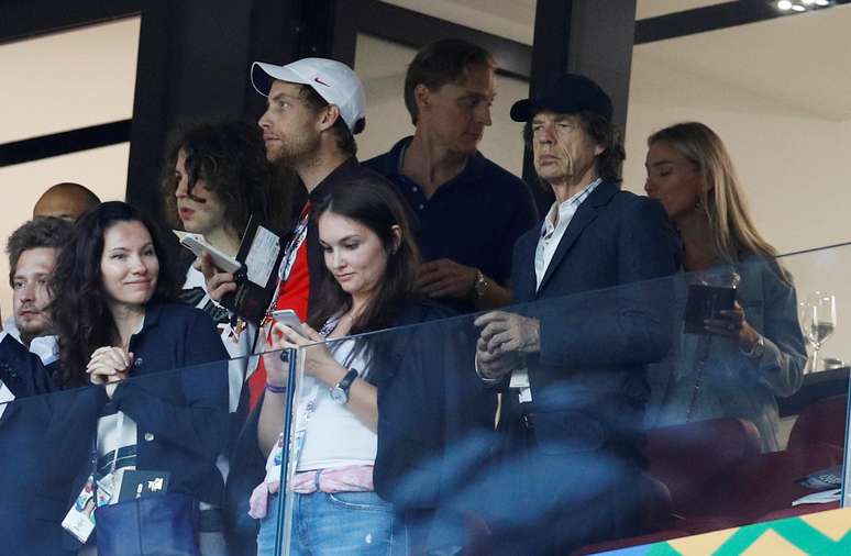 Mick Jagger, no Luzhniki, vendo sua Inglaterra cair após virada da Croácia