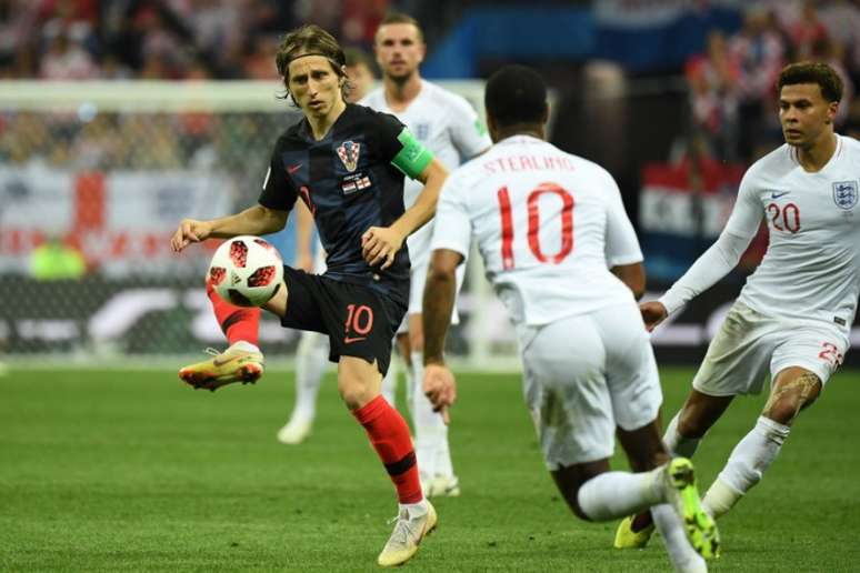 Modric teve mais uma atuação muito boa contra a Inglaterra, ajudando a Croácia a ir à final da Copa, que será contra a França