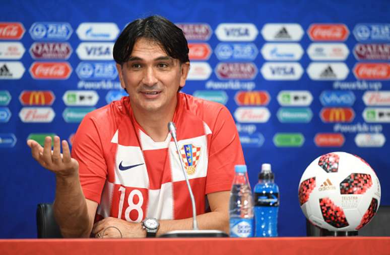 Técnico da Croácia, Zlatko Dalic, em entrevista coletiva após levar a seleção à final da Copa da Rússia